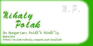 mihaly polak business card